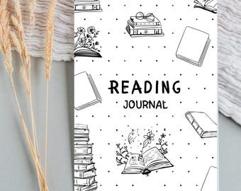 Reading Journal Printable Cover: Book Tracker Title Page (A4, A5 PDF)