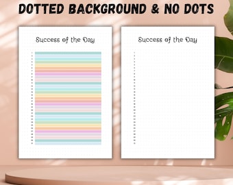 Success of the Day Printable – Daily Gratitude Journal, Highlight Tracker (PDF)