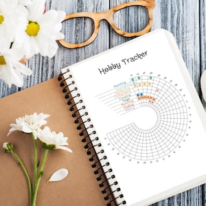 Hobby Tracker Printable - Daily Activity Wellness Journal Page - Fun Habit & Hobby Log Template