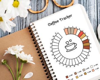 Printable Coffee Tracker – Caffeine & Habit Log (Digital Download)