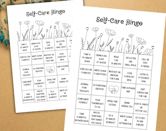 Self-Care Bingo Printable – Weekly Planner & Wellness Tracker (PDF)