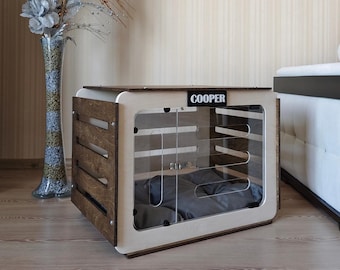 Handmade Dog Crate: Modern Indoor Dog Kennel, Pet House