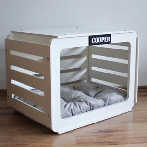 Ovi Wooden Dog House -  Dog Kennel, Dog Crate, Dog Crate Modern Design, Dog Bed Dog Furniture, Dog House Furniture