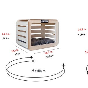 Indoor Wooden Dog House – Large Dog Crate Furniture with Multiple Size Options image 6