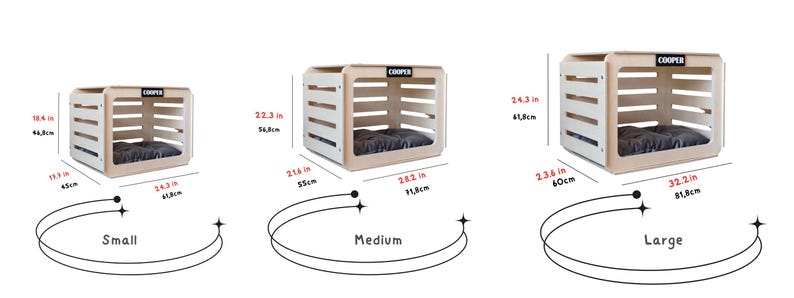 Indoor Wooden Dog House – Large Dog Crate Furniture with Multiple Size Options image 6