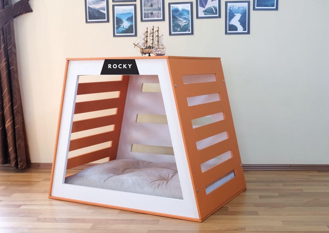 Picture Idea: Yami Wooden Dog House Without Door Dog House Dog Crate