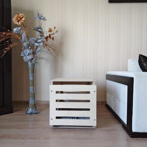 Wooden Dog House for Large Dogs – Handmade Indoor Dog Crate Furniture image 12