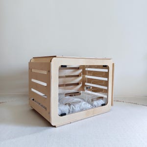 Ovi Wooden Dog House - Dog Crate Modern Design, Dog Crate, Dog Bed Dog Furniture, Dog Kennel, Dog House Furniture