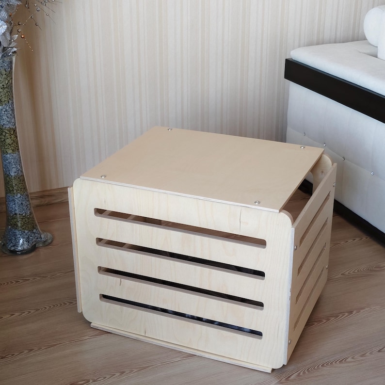 Indoor Wooden Dog House – Large Dog Crate Furniture with Multiple Size Options image 9