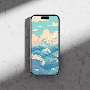 Blue Ocean Phone Wallpaper, Summer Vibes Phone Wallpaper, Sea Waves iPhone Lock Screen, Beach Waves Background, Sea Home Screen
