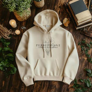 Persephone Göttin der Unterwelt Hoodie, Buchliebhaber, Lese Sweatshirt, Bibliothekar Shirt, Leser Geschenk, griechische Mythologie, die Olympier