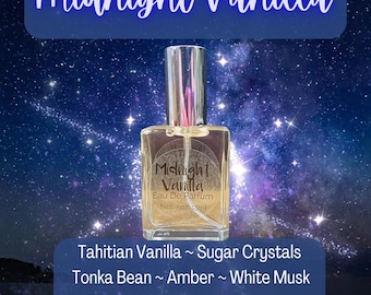 Midnight Vanilla Perfume. Rich Vanilla Scent. Small Batch, Artisan Eau De Parfum.