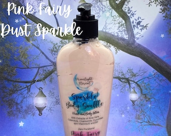 Pink Fairy Dust Body Soufflé. Watermelon Coconut Lotion. Choose from plain or sparkle.