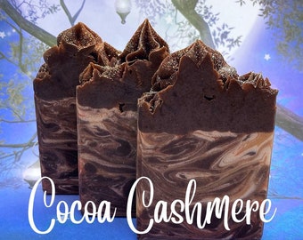 Cocoa Cashmere Soap - Vanilla, Woods, Cashmere, Amber, Musk - Warm Fragrance - Cozy Soap - Aloe Vera Soap - Coconut Milk Soap