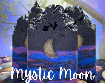 Mystic Moon - Amber Soap - Mystical Soap - Mysterious Amber Fragrance - Self Care - Coconut Milk Soap - Silk Soap - Aloe Vera Soap