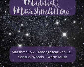 Midnight Marshmallow Perfume: Vanilla, Woods, Musk Gourmand (EDP or Oil)