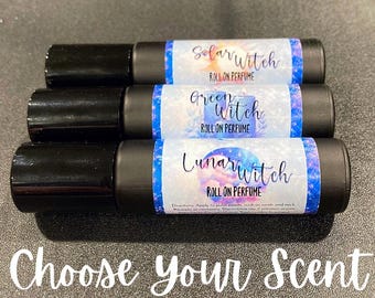 Enchanted Witch Perfume Oil Roll On. Choose Your Scent. Lunar, Solar, Sea, Kitchen Witch.