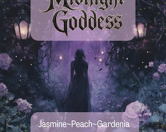 Midnight Goddess Lotion. Jasmine, Peach, Gardenia, Amber. Paraben-Free. Plain or Sparkle