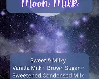 Moon Milk Perfume. Sweet, Milky, Vanilla, Gourmand. Choose From Oil-Based or Alcohol.