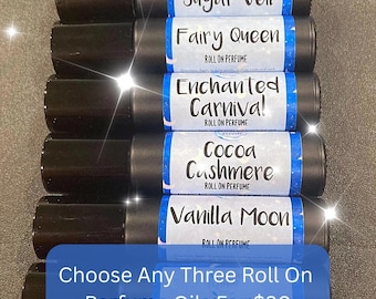 Perfume Oil Roll On Bundle. Three Pack. Buy Three And Save. 10ml