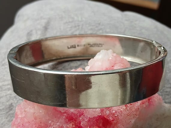 Sterling solid silver Bangle hallmarked B'Ham 196… - image 2