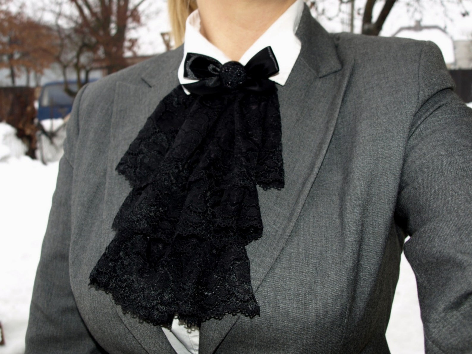 жабо. образец жабо. кружевное жабо. кружевной воротник жабо. воротник-жабо.