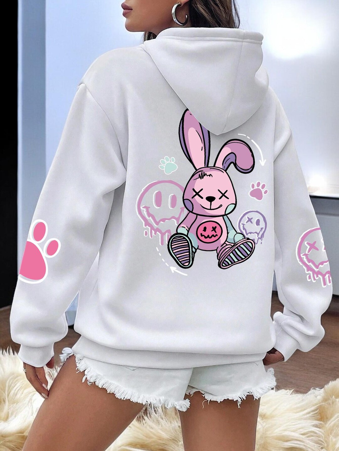 Retro Gurley Laying Pellets Unisex  Bunny Hug (Hoodie)