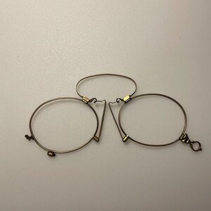 Monture de lunettes antique, plaquée or