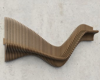 3D Parametric Shelf CNC Cut Template: DXF SVG File (Digital Download)