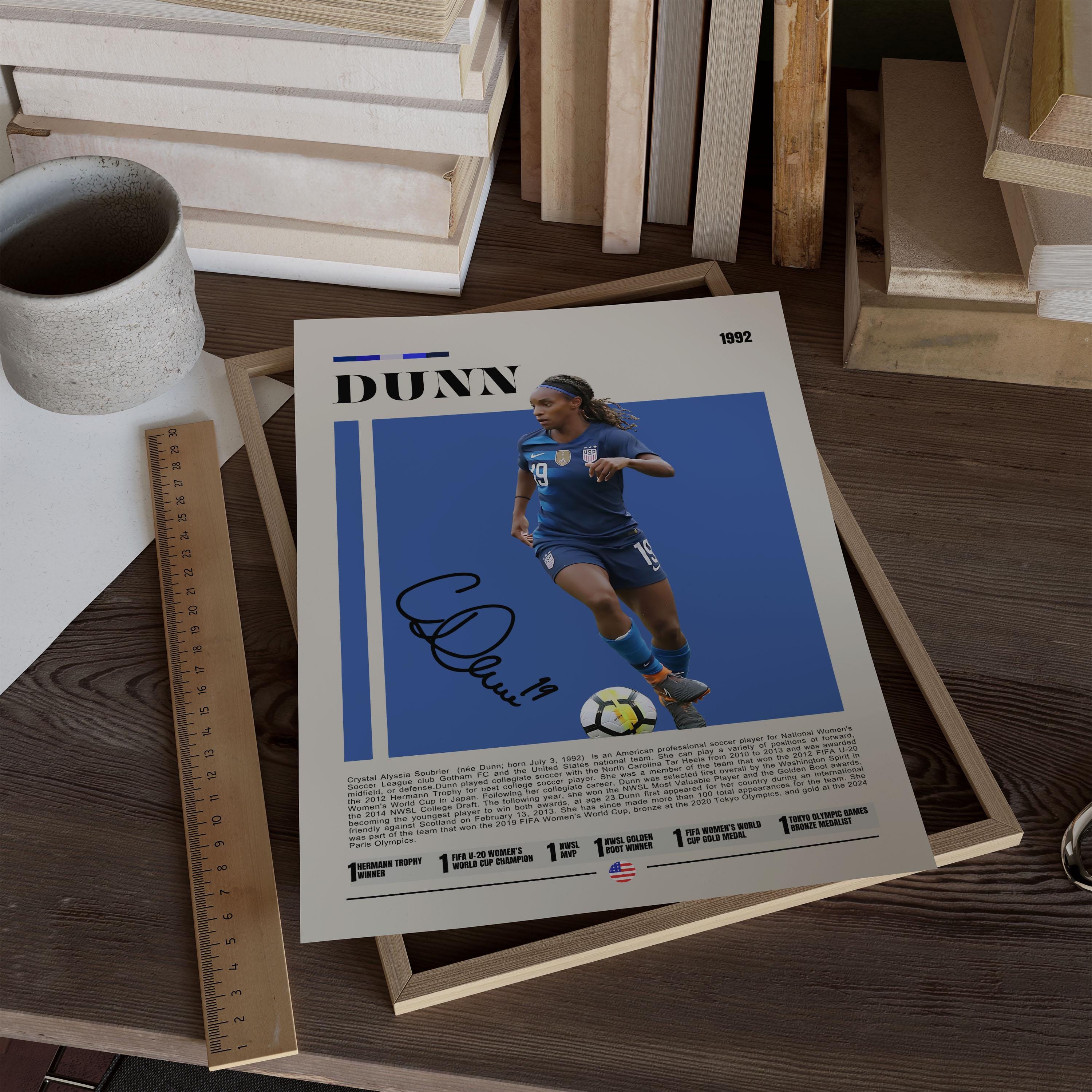 Crystal Dunn Poster, USWNT Poster, Portland Thorns Poster, Sports