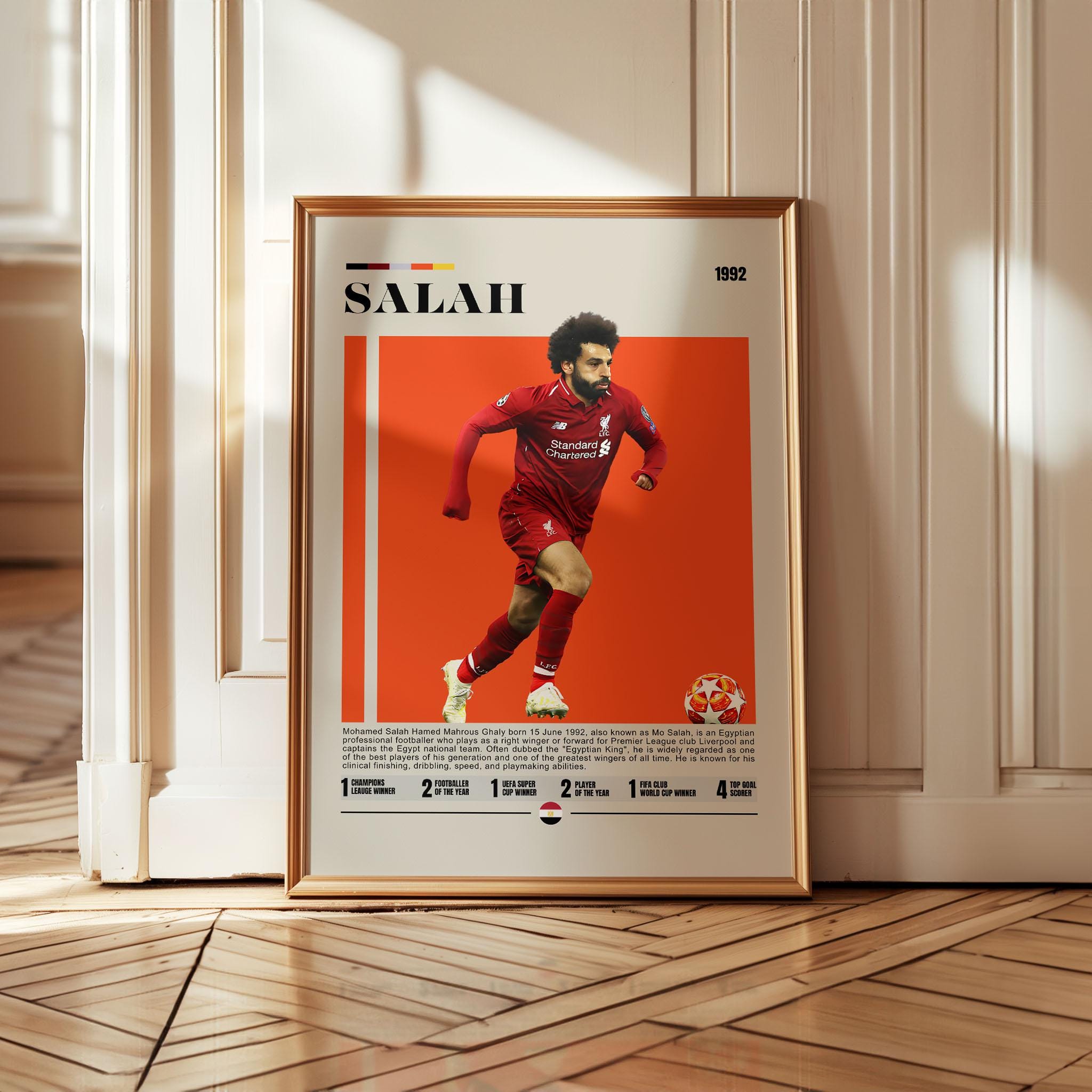 Mohamed Salah Poster: Egyptian Football Star, Soccer Wall Art