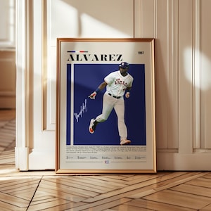 Yordan Alvarez Baseball Poster: Sports Fan Gift