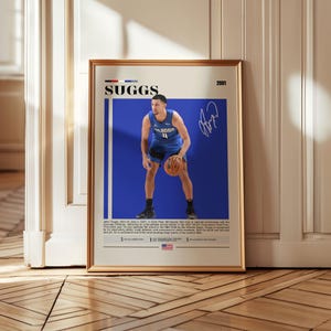 Jalen Suggs poster wall art, Orlando Magic NBA basketball print, vintage retro sports artwork, fan gift home decor for collectors