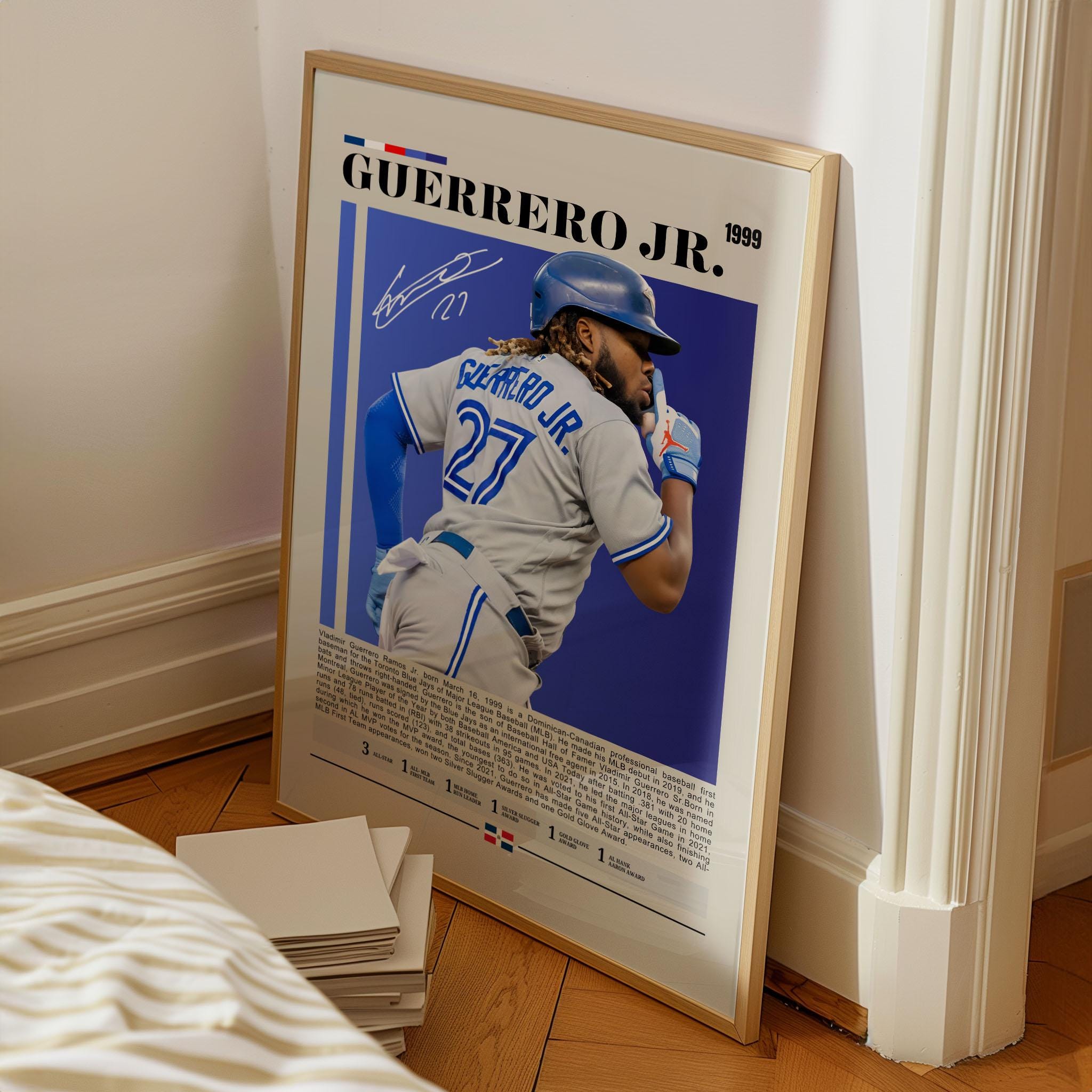 Vladimir Guerrero Jr. Poster – Toronto Blue Jays MLB Star Wall Art