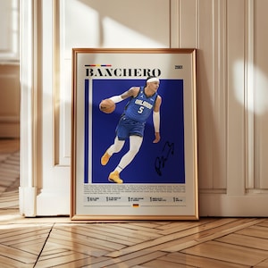 Paolo Banchero Poster, Orlando Magic Poster, Wall Art Print, Basketball Decor, Sports Wall Art, NBA Poster, Sports Fan Gift