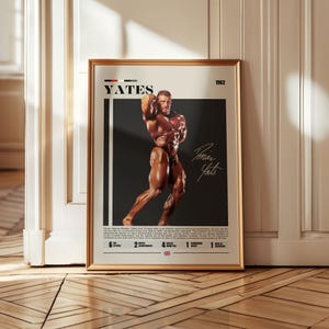 Dorian Yates Poster, Bodybuilding Poster, Gym Wall Art, Sports Poster, Gym Decor, Sports Bedroom Posters, Motivational Posters