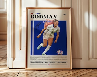 Trinity Rodman Poster, USWNT Poster, Washington Spirit Print, Sports Poster, Football Player Poster, Soccer Wall Art, Sports Bedroom Posters