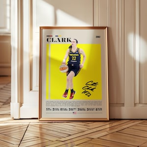 Caitlin Clark Poster – Women's Basketball Star Wall Art, Iowa Hawkeyes Print, NCAA Athlete Decor, Gift for Sports Fans, Teen Room Art