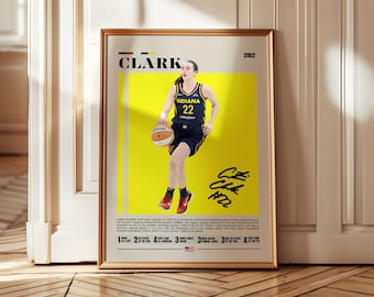 Caitlin Clark Poster – Women&#39;s Basketball Star Wall Art, Iowa Hawkeyes Print, NCAA Athlete Decor, Gift for Sports Fans, Teen Room Art