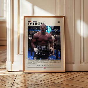 Daniel Dubois, UFC Posters, MMA Print, Fighter Print, Sports Poster, Mid-Century Modern, Motivational Poster, Sports Bedroom Poster
