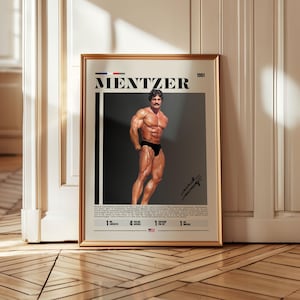 Mike Mentzer Poster, Bodybuilding Poster, Gym Wall Art, Sports Poster, Gym Decor, Sports Bedroom Posters, Motivational Posters