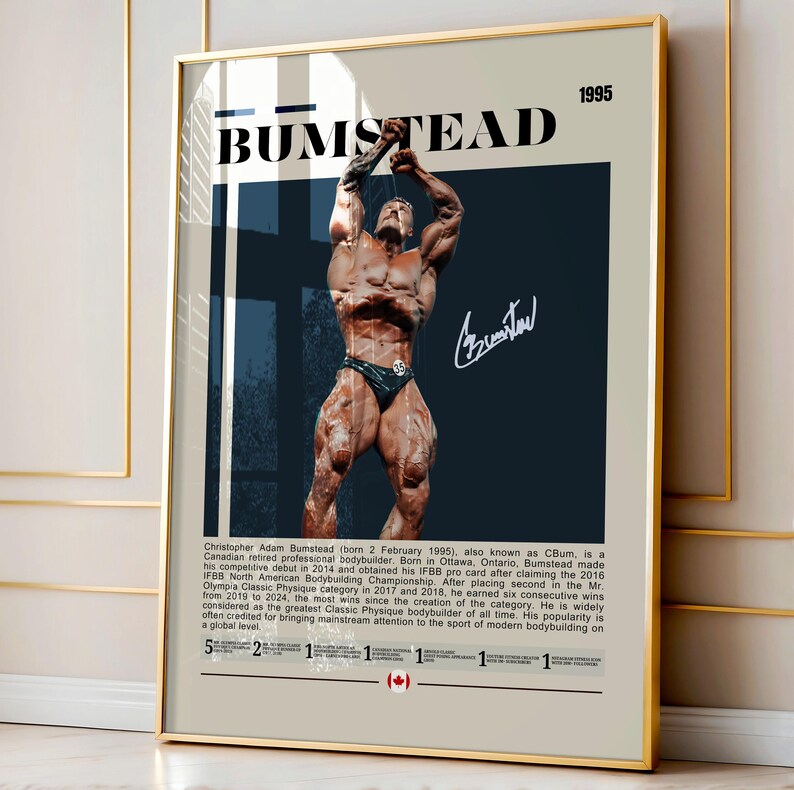 Chris Bumstead Bodybuilding Champion Poster, Fitness Wall Art - Etsy ...