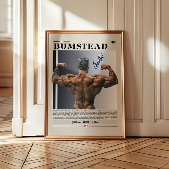 Póster de culturismo de Chris Bumstead, impresión de leyenda del