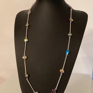 Crystal Tubular Necklace