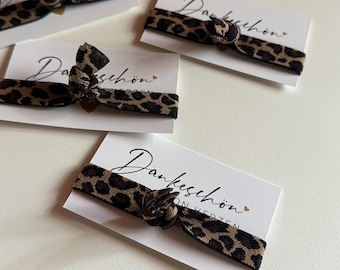 Leo Haargummi / Armband • stylisches Leo-Design, haarschonend & weich Geschenkidee, Adventskalender • Mitbringsel für Freundin • Dankeschön