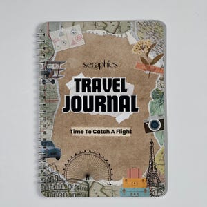 A5 Reisetagebuch, Urlaub Geschenk Tagebuch, Travel Ziel Memory Scrapbook, Reiseplaner mit Karte, Reise Checkliste