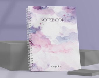 Pastel Lilac Spiral Notebook: Lined Pages, Wire Bound
