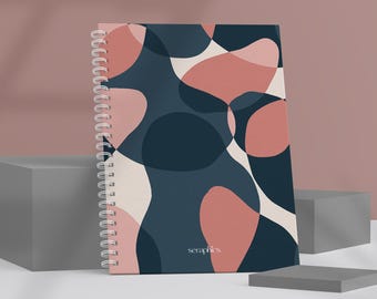 Abstract Spiral Notebook: Lined Pages, Soft Cover
