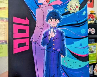 Mob Psycho 100 A5 Prints MP100 Reigen Arataka Shigeo Kageyama and Dimple