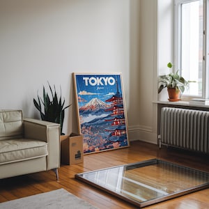 Pôster de Tóquio | Arte de parede japonesa | Impressão do horizonte de Tóquio | Fotografia da paisagem urbana japonesa | Decoração de viagem | Arte urbana de Tóquio | Paisagem noturna de Tóquio